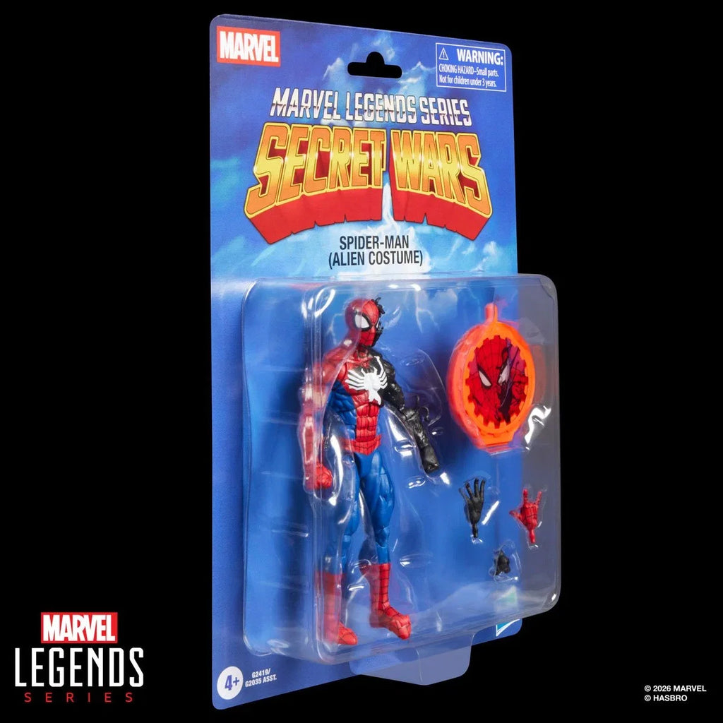 Secret Wars Marvel Legends Series Spider-Man (Alien Costume) 6-Inch Action Figure